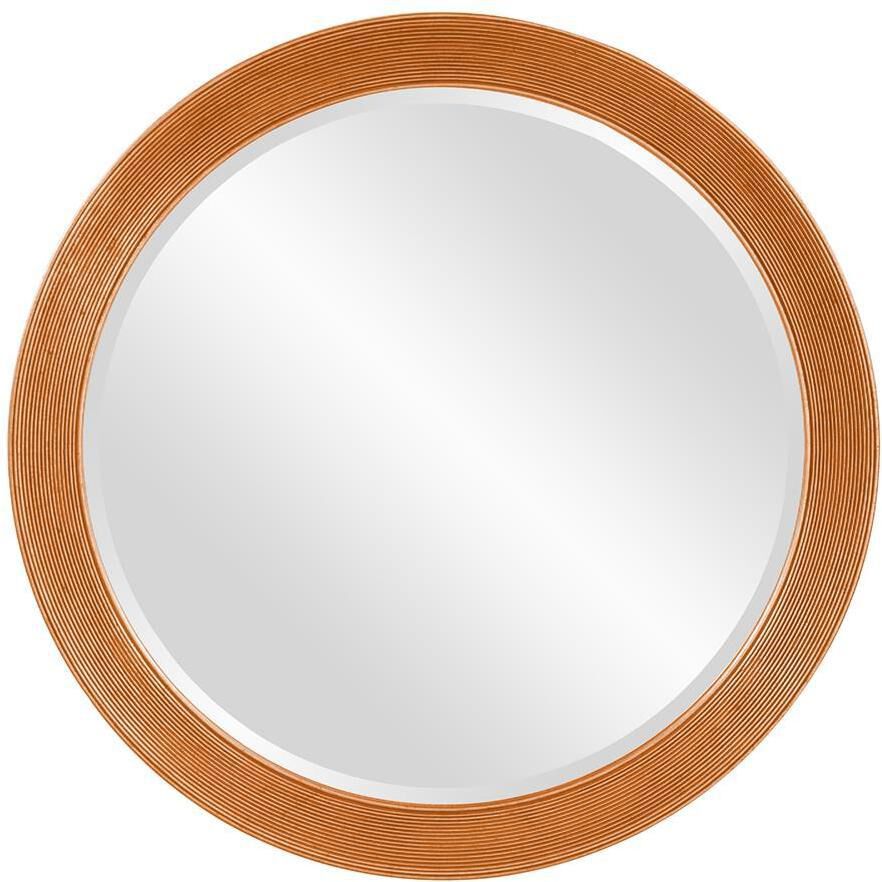 Virginia Glossy Orange Wall Mirror