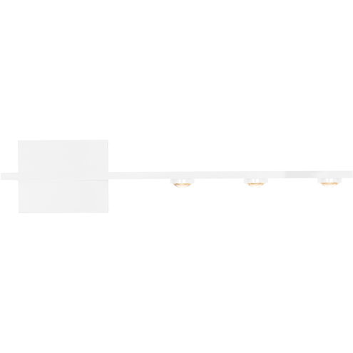 Aurora 3 Light Matte White Wall Sconce Wall Light