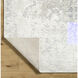 Lille 36 X 24 inch Light Grey / Slate Grey Taupe / Metallic - Silver Handmade Rug in 2 x 3