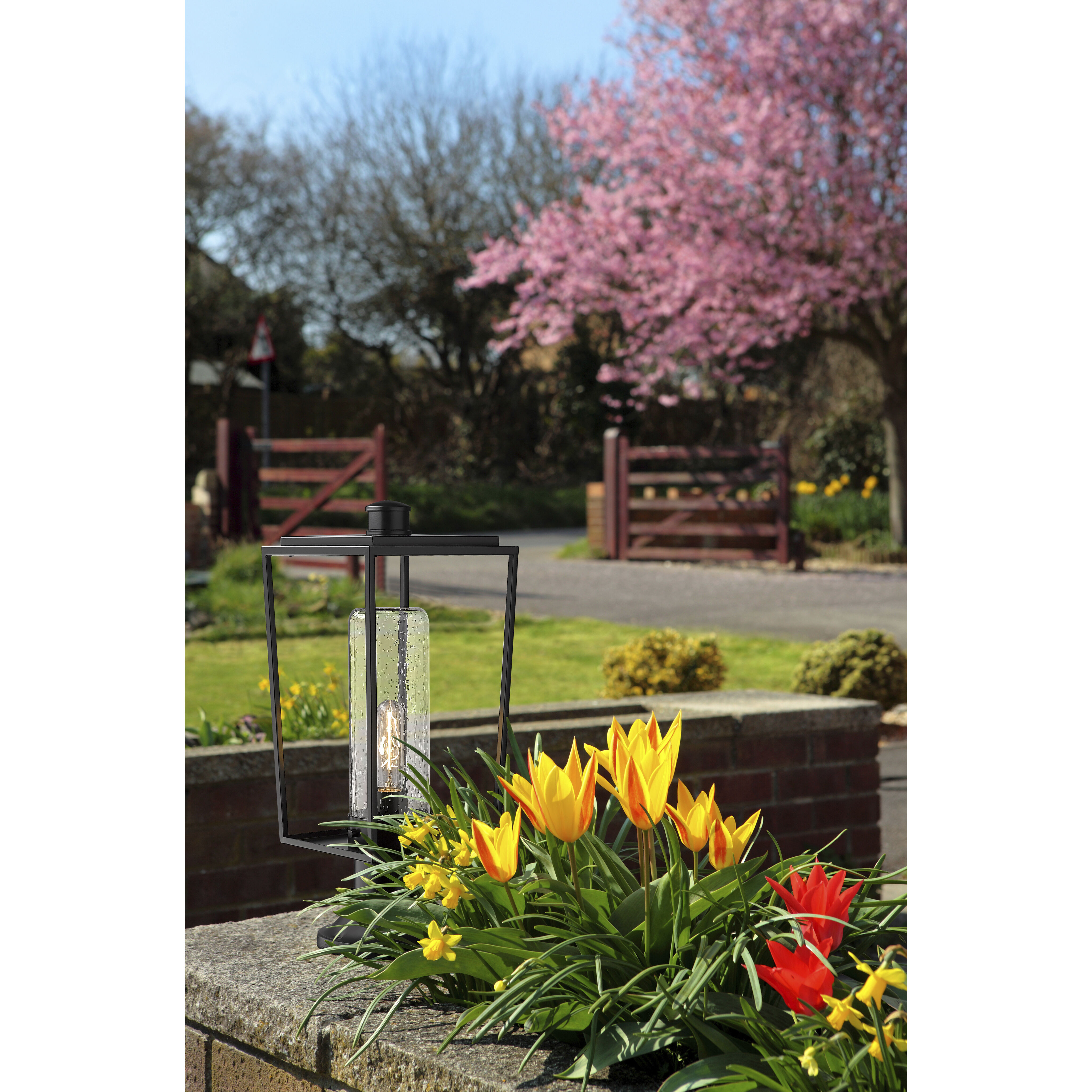 Sheridan 1 Light 19.5 inch Black Outdoor Pier Mounted Fixture