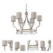 Margaret 6 Light 30.5 inch Washed Gold Chandelier Ceiling Light