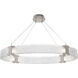 Parallel LED 44 inch Beige Silver Linear Pendant Ceiling Light in Metallic Beige Silver, Clear Rimelight, 2700K LED, Oval