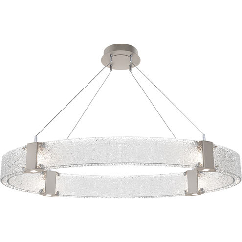 Parallel LED 44 inch Beige Silver Linear Pendant Ceiling Light in Metallic Beige Silver, Clear Rimelight, 2700K LED, Oval