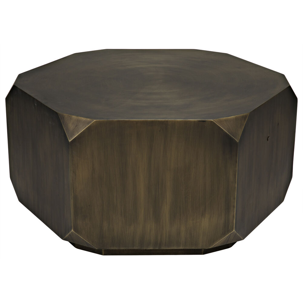 Tytus 36 X 36 inch Aged Brass Coffee Table