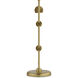 Satire 23 inch 10 watt Brushed Brass Table Lamp Portable Light