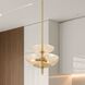Fiorello 3 Light 14.5 inch Brushed Gold Convertible Pendant Ceiling Light