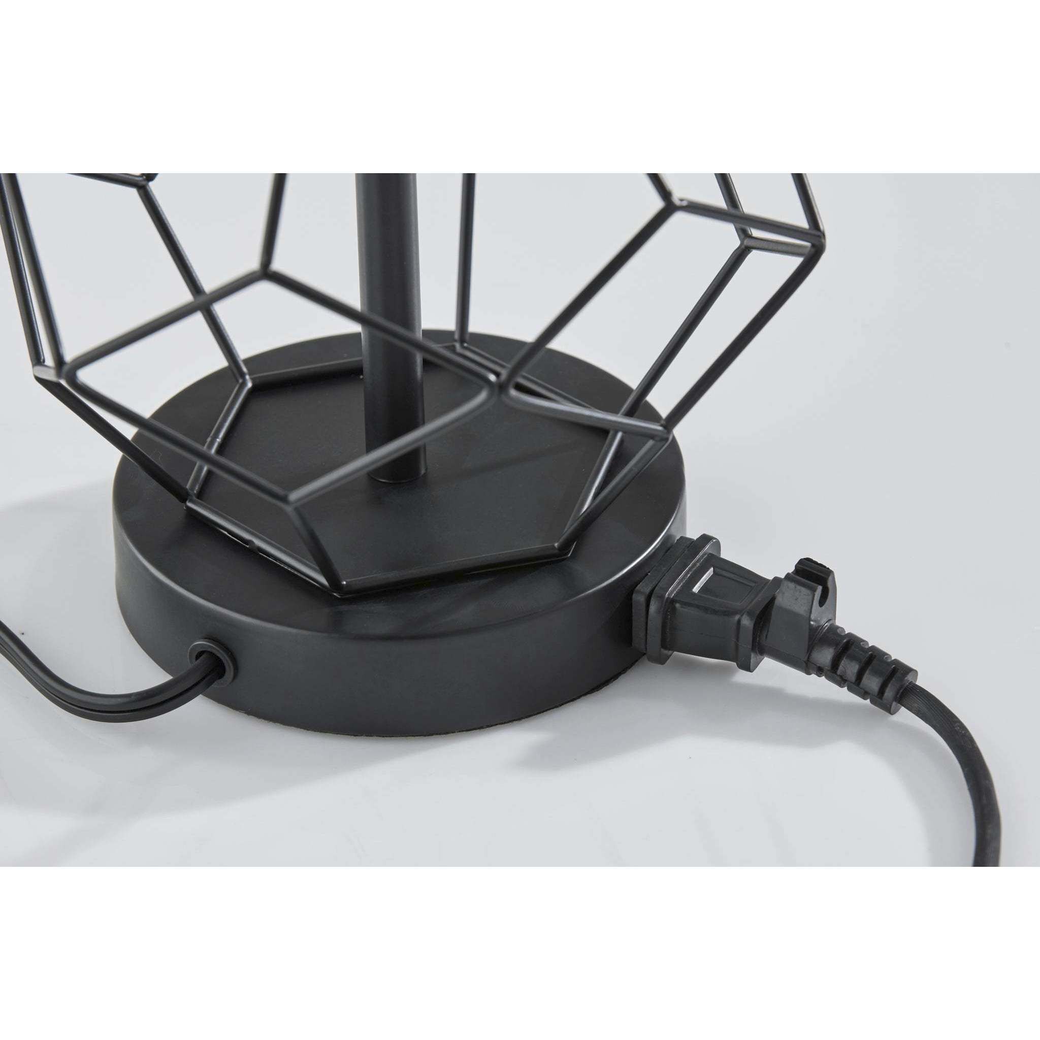 Chiara 16 inch 60.00 watt Black Table Lamps Portable Light, Simplee Adesso, 2 Pack