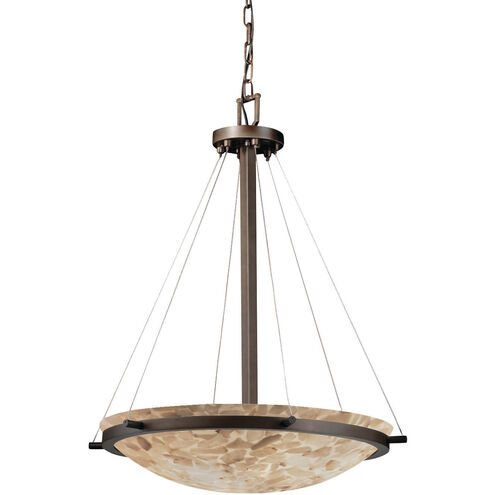 Alabaster Rocks 6 Light 27 inch Dark Bronze Pendant Ceiling Light in Incandescent, Bowl