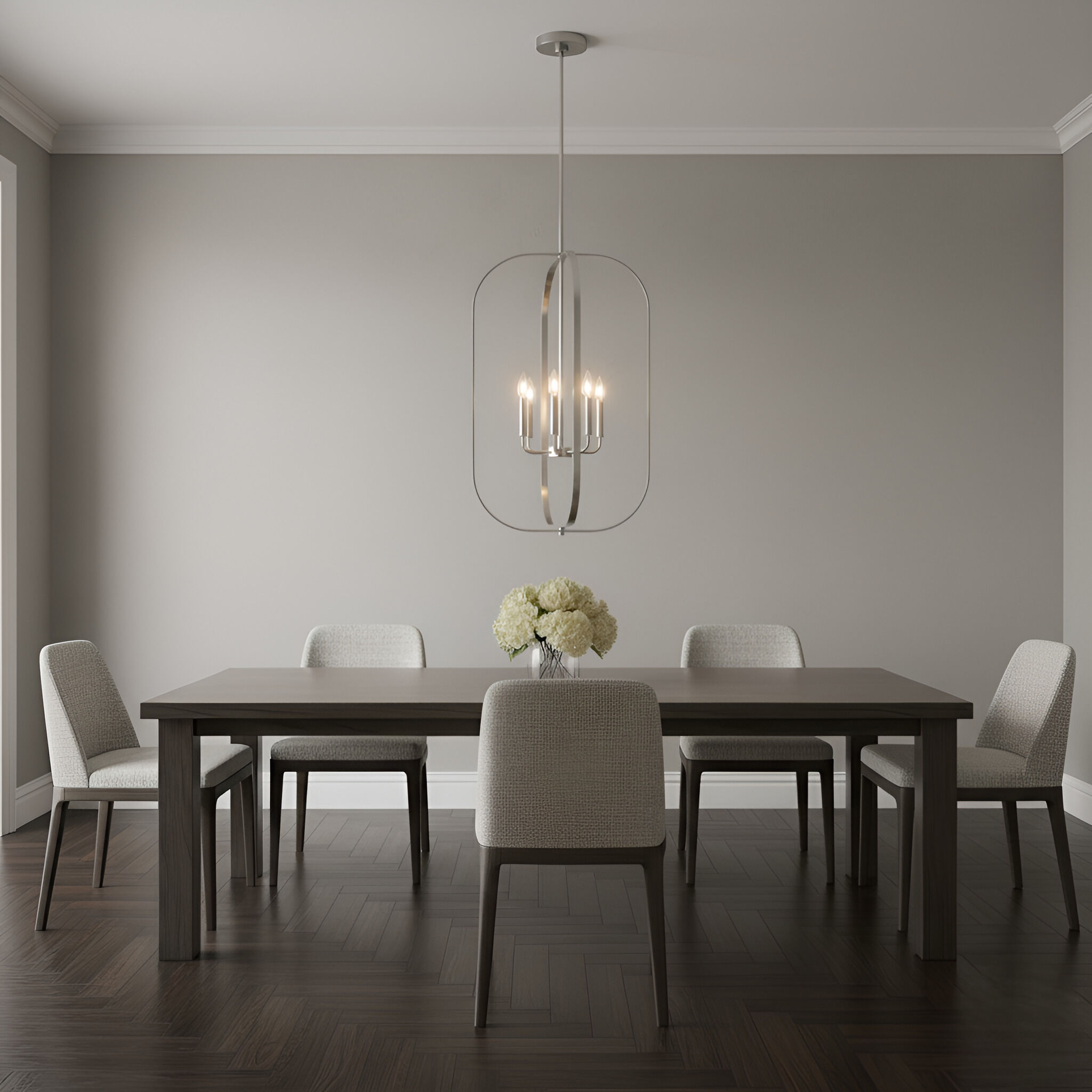 Loretto 6 Light 18.88 inch Brushed Nickel Chandelier Ceiling Light