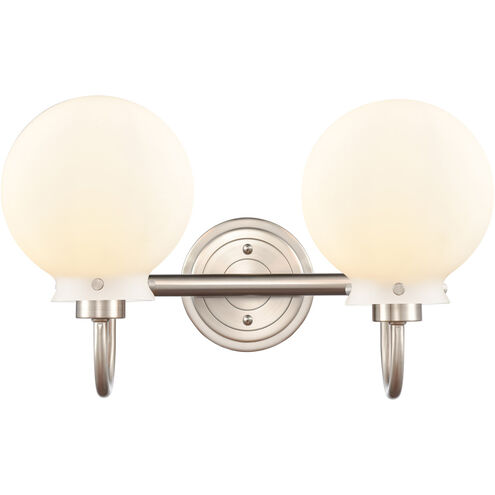 Olivia 2 Light 17 inch Satin Nickel Bath Vanity Light Wall Light