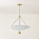 Amali 3 Light 26 inch Vintage Gold Leaf/Soft White Pendant Ceiling Light