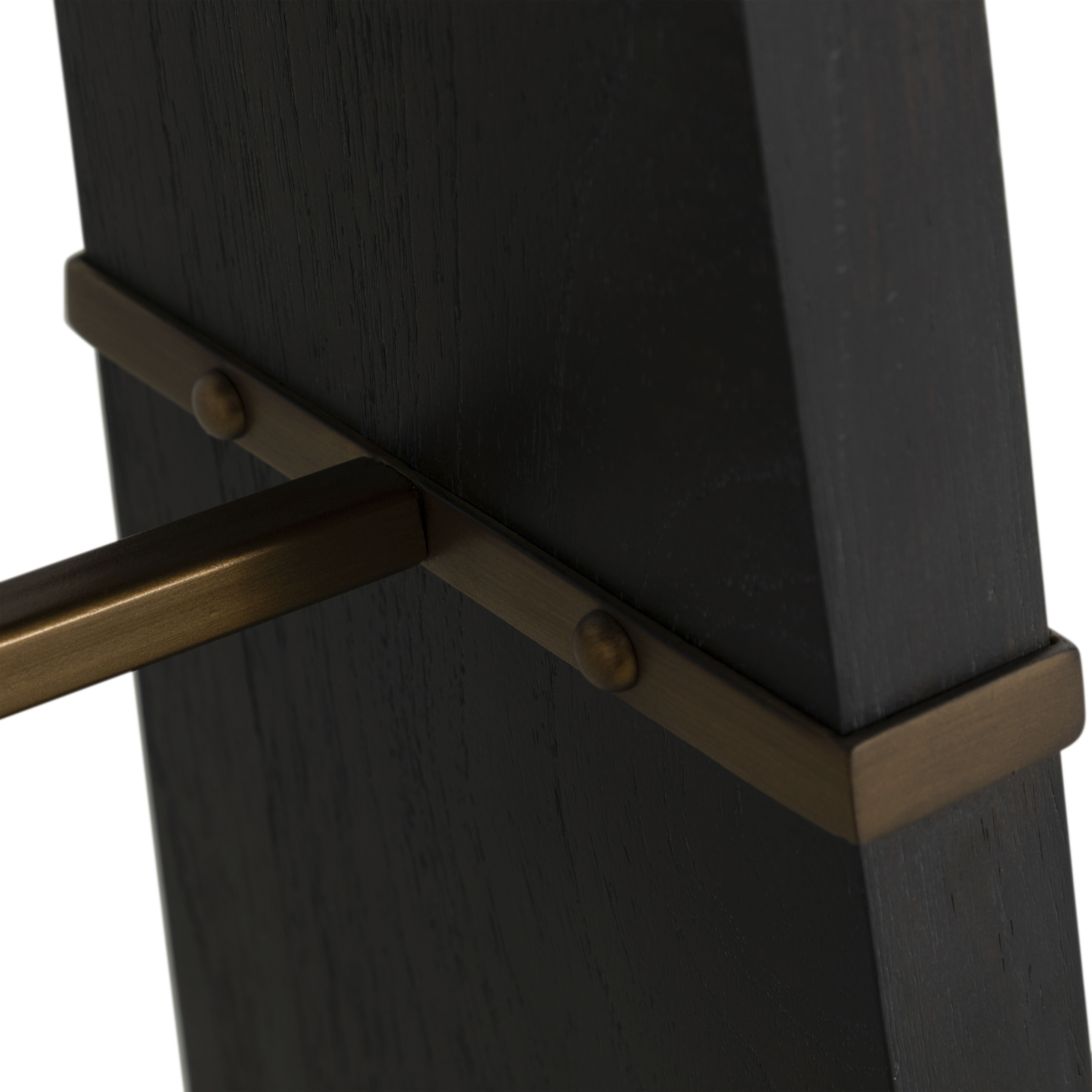 Havana 52 X 12 inch Black / Brown Console Table