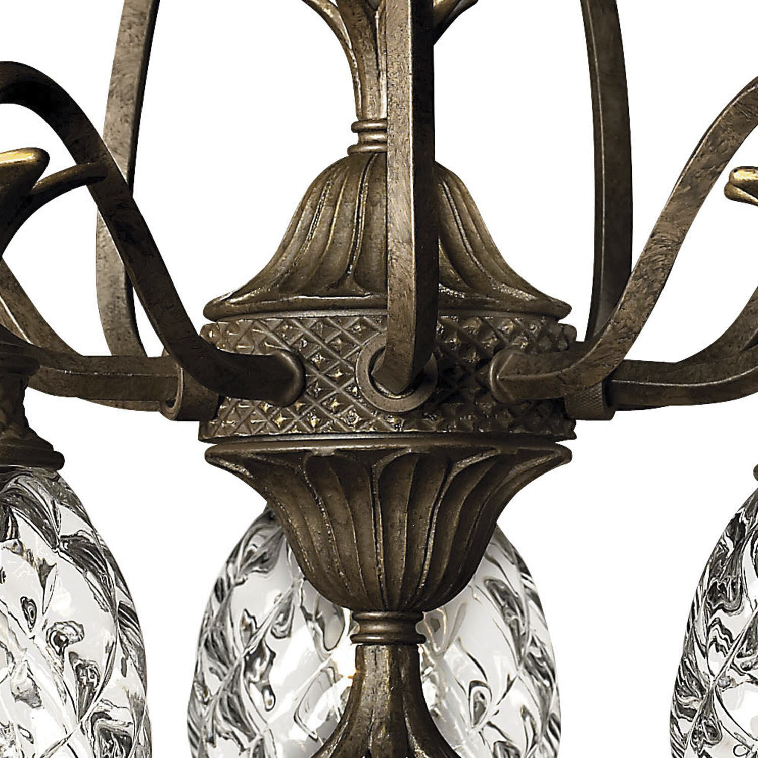 Plantation 5 Light 22.25 inch Pearl Bronze Indoor Chandelier Ceiling Light