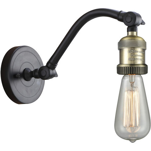 Double Swivel 1 Light 4.5 inch Black Antique Brass Sconce Wall Light