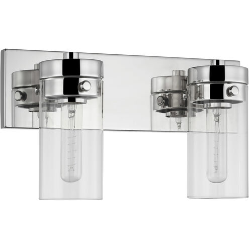 Intersection 2 Light 15 inch Polished Nickel Bathroom Vanity Lights Wall Light