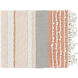 Manteo 60 X 50 inch Dusty Coral Throw, Rectangle