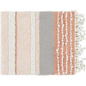Manteo 60 X 50 inch Dusty Coral Throw, Rectangle