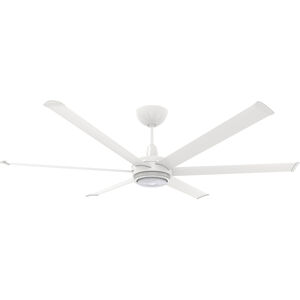 es6 72 inch White Indoor/Outdoor Ceiling Fan