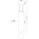 Novato 120 24 watt Black Exterior Bollard