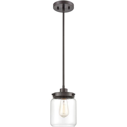 Mason 1 Light 6 inch Oil Rubbed Bronze Mini Pendant Ceiling Light