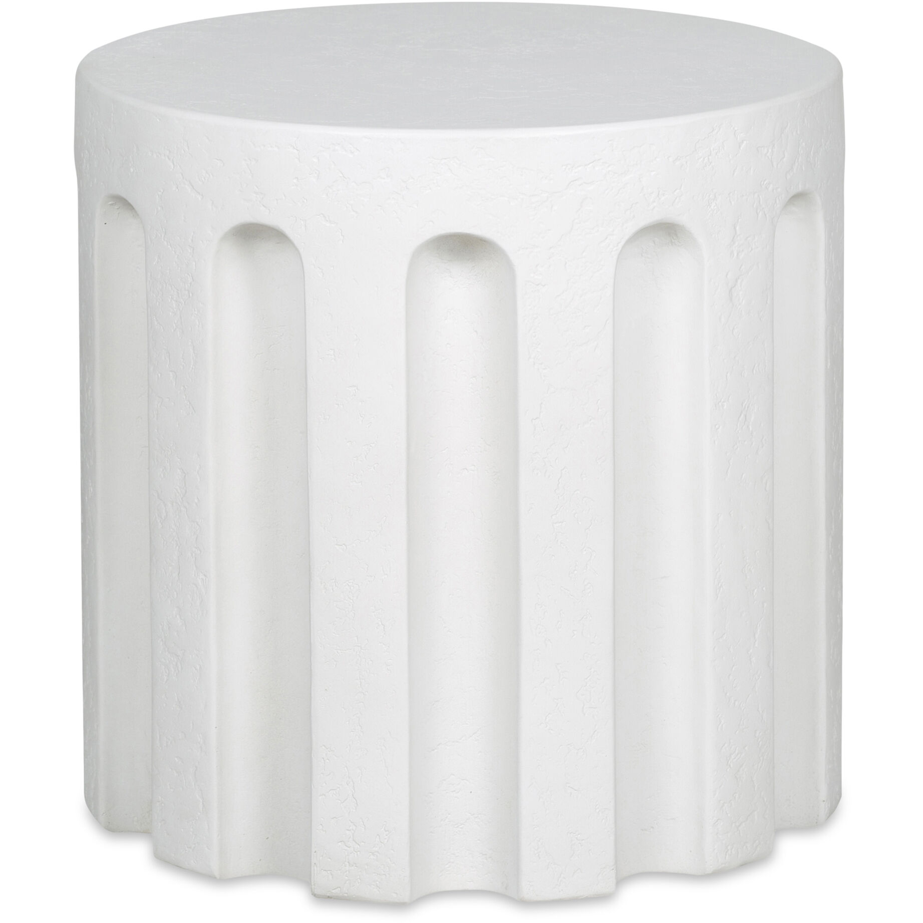 Eris 18 X 17.5 inch White Outdoor Accent Table