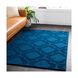 Central Park 72 X 48 inch Dark Blue Rugs, Rectangle