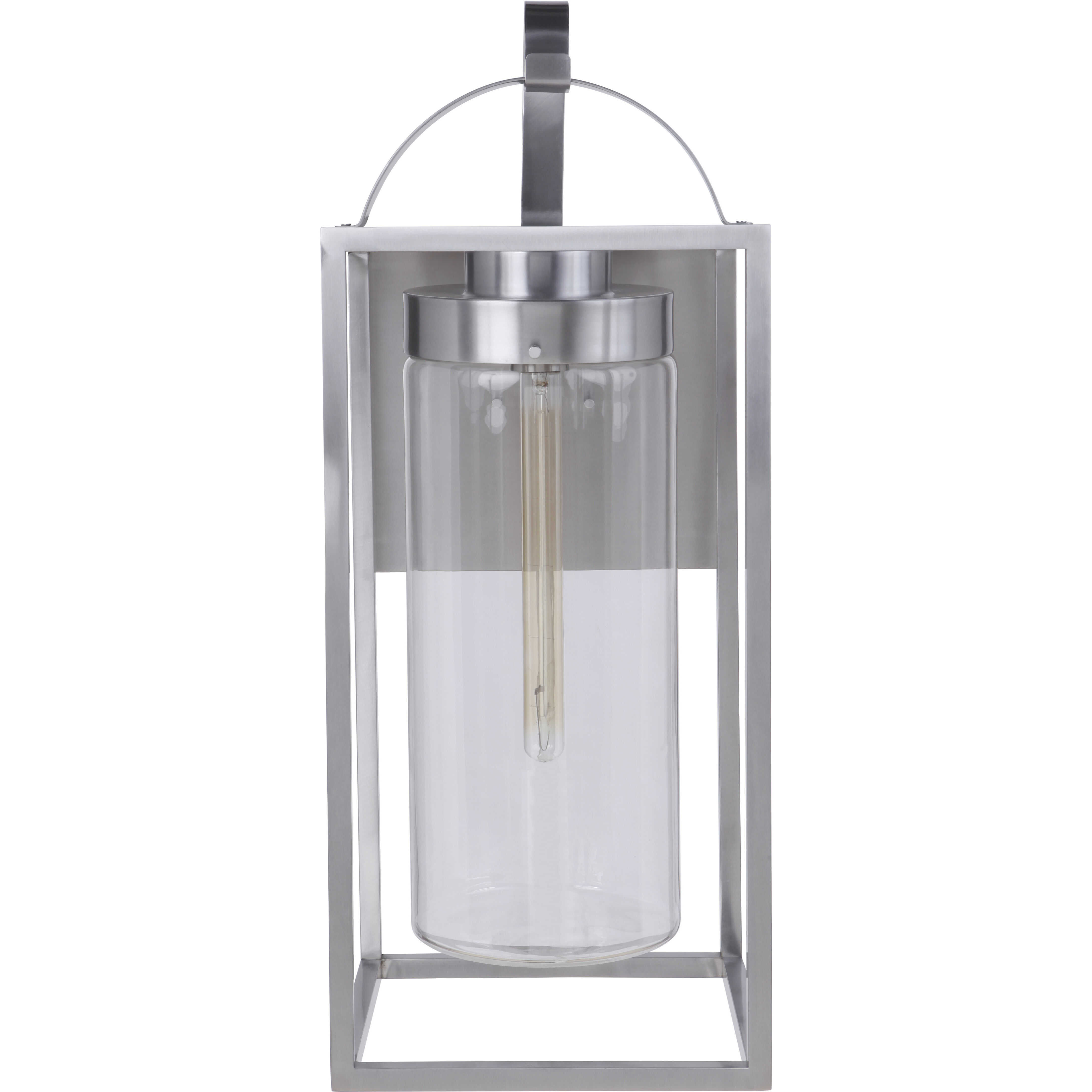 Neo 1 Light 28 inch Satin Aluminum Outdoor Wall Lantern
