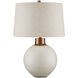 Olano 27.75 inch 150 watt Off-White/Metallic Gold Table Lamp Portable Light