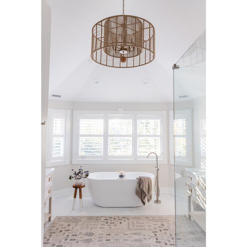 Jayna 8 Light 31.25 inch Burnished Silver Chandelier Ceiling Light