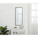 Monet 36 X 14 inch Black Wall Mirror