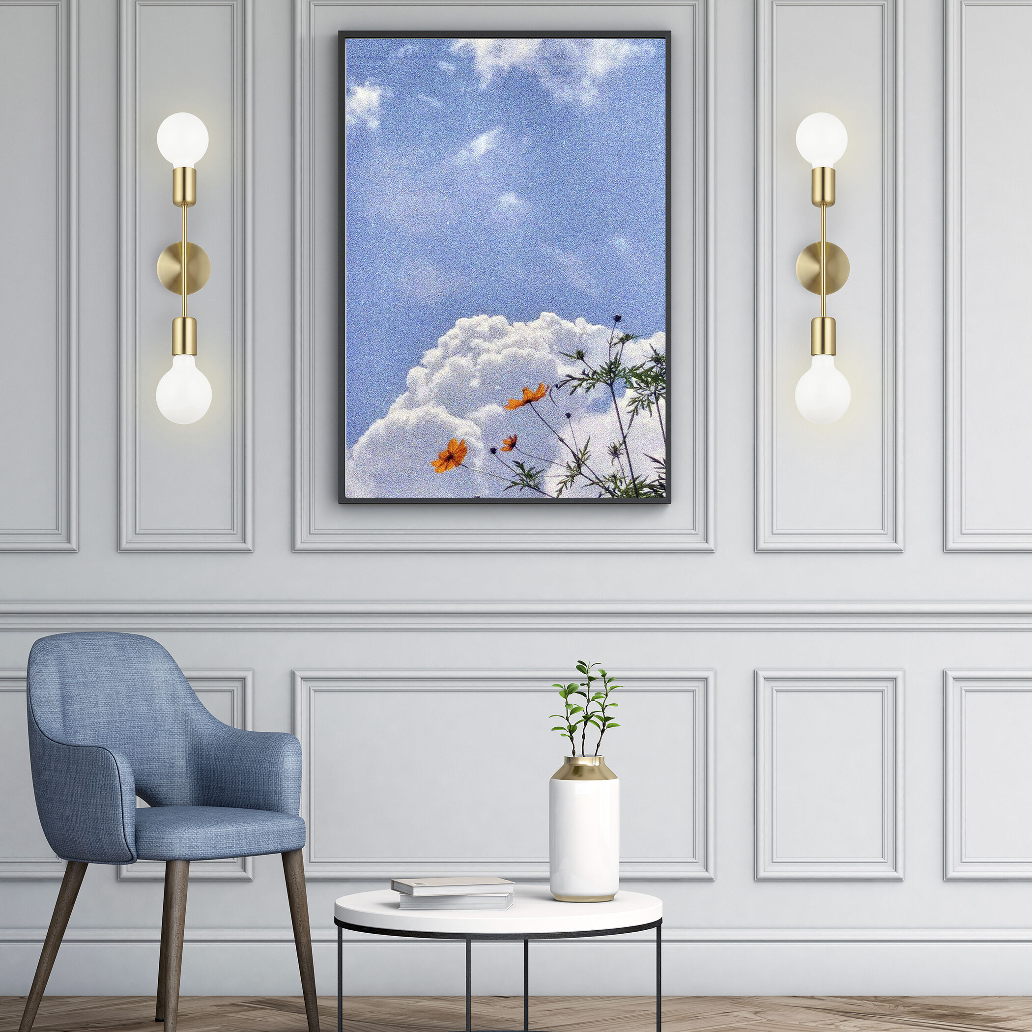 Avondale 2 Light 5 inch Brushed Gold Open Bulb Wall Sconce Wall Light