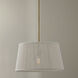 Tara 1 Light 17.75 inch Matte Brass Pendant Ceiling Light