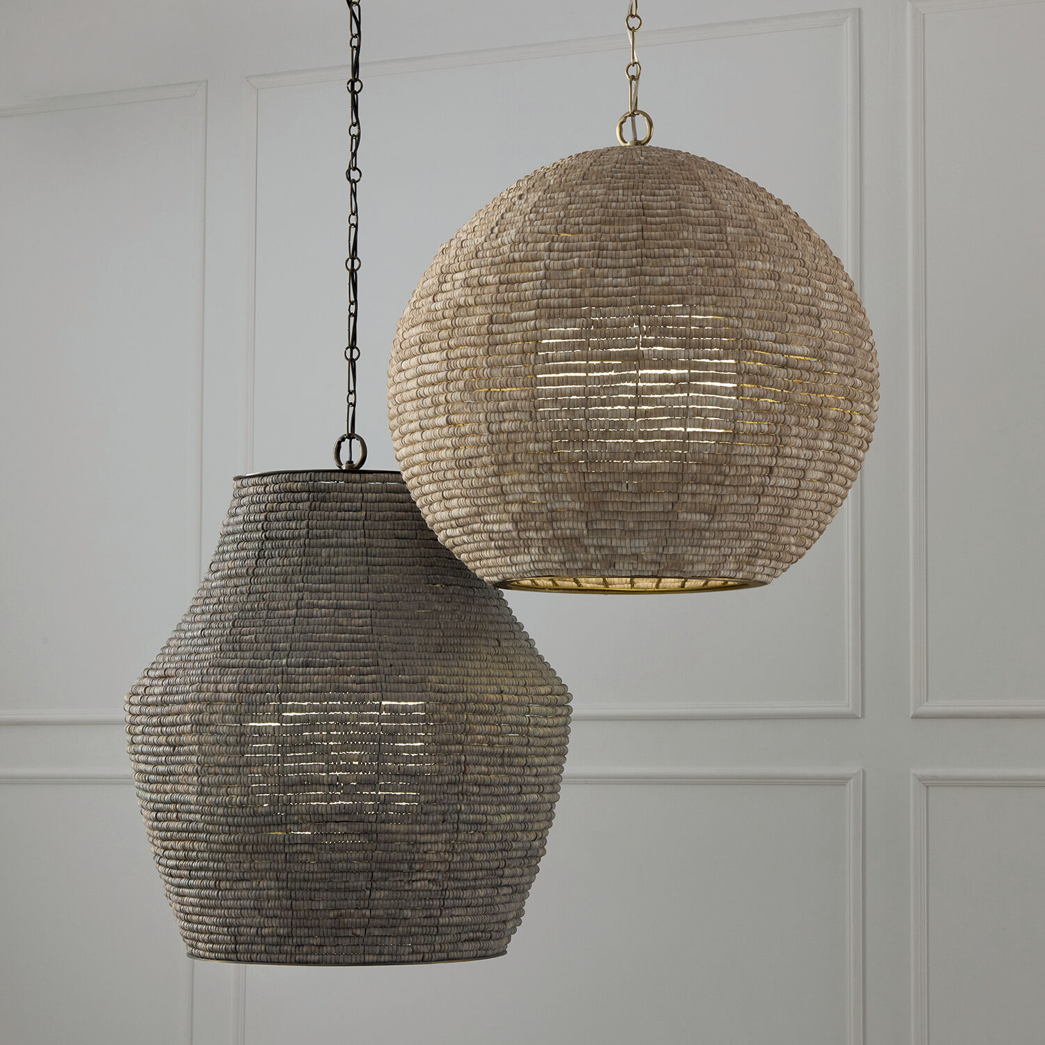 Morada 1 Light 23.75 inch Light Fawn and Matte Brass Pendant Ceiling Light