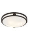 Titania 3 Light 16 inch Bronze Flush Mount Ceiling Light