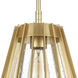 Open Louvers 1 Light 10 inch Champagne Gold Pendant Ceiling Light