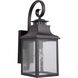 Drake 1 Light 18 inch Black Outdoor Wall Lantern