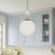 Alora Mood Celia 1 Light 7.88 inch Brushed Gold Pendant Ceiling Light