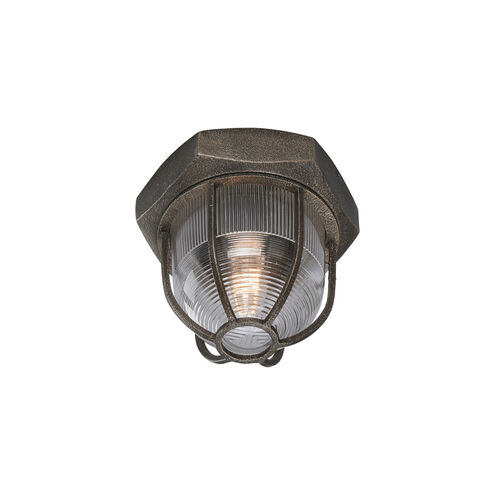 Kailua 1 Light 9 inch Aged Silver Flush Mount Ceiling Light