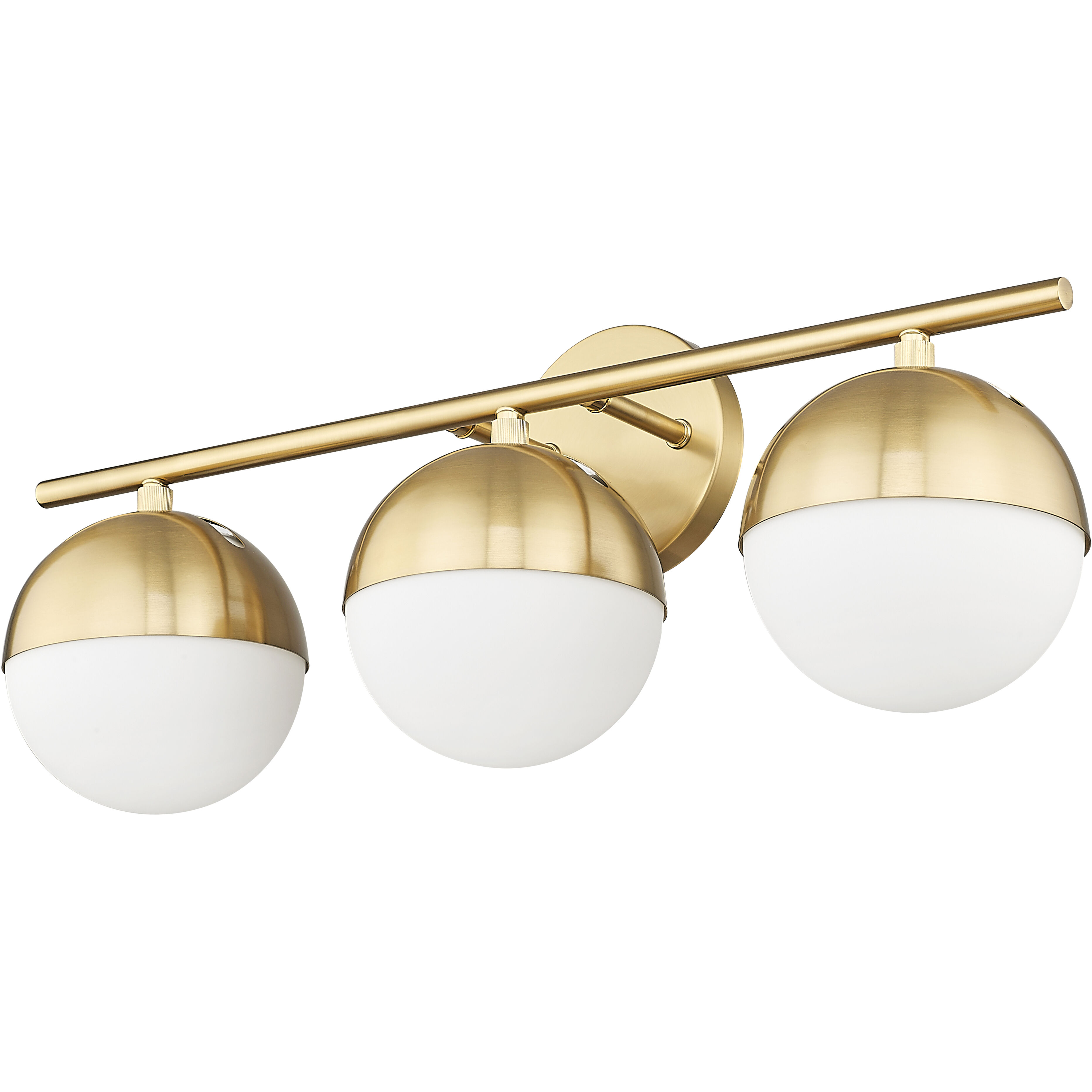 Realm Sphere 3 Light 24 inch Modern Gold Bath Vanity Wall Light