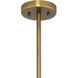 Zinnia 1 Light 22 inch Antique Brass Chandelier Ceiling Light, Small, Inline