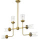 Calliope 6 Light 41.5 inch Foundry Brass Chandelier Ceiling Light