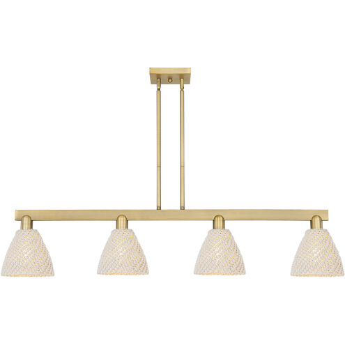 Natural Ballston Dome 6 Light 23.88 inch Brushed Brass Chandelier Ceiling Light