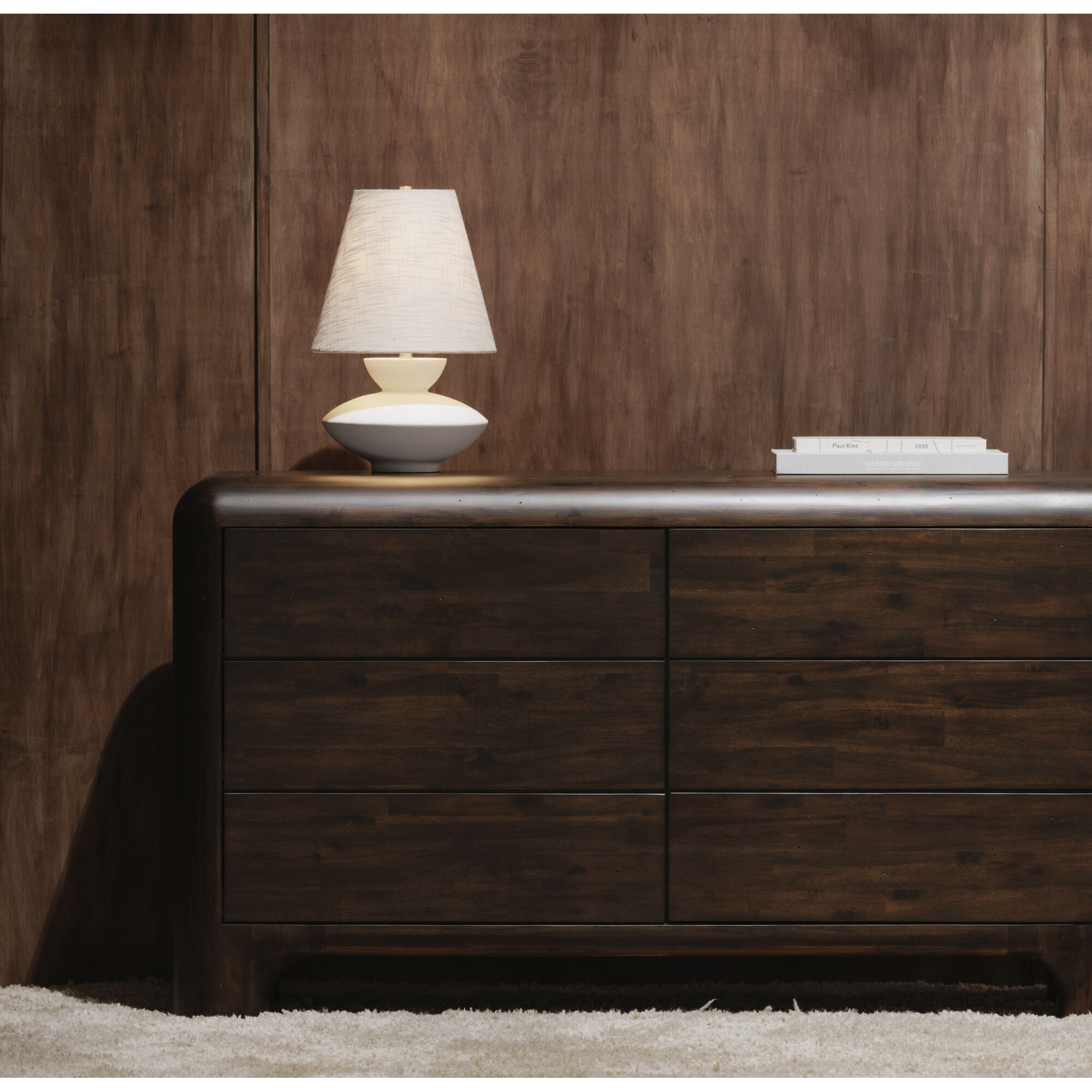 Dell 6 inch 60.00 watt White Table Lamp Portable Light