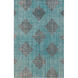Zahra 66 X 42 inch Green and Black Area Rug, Wool