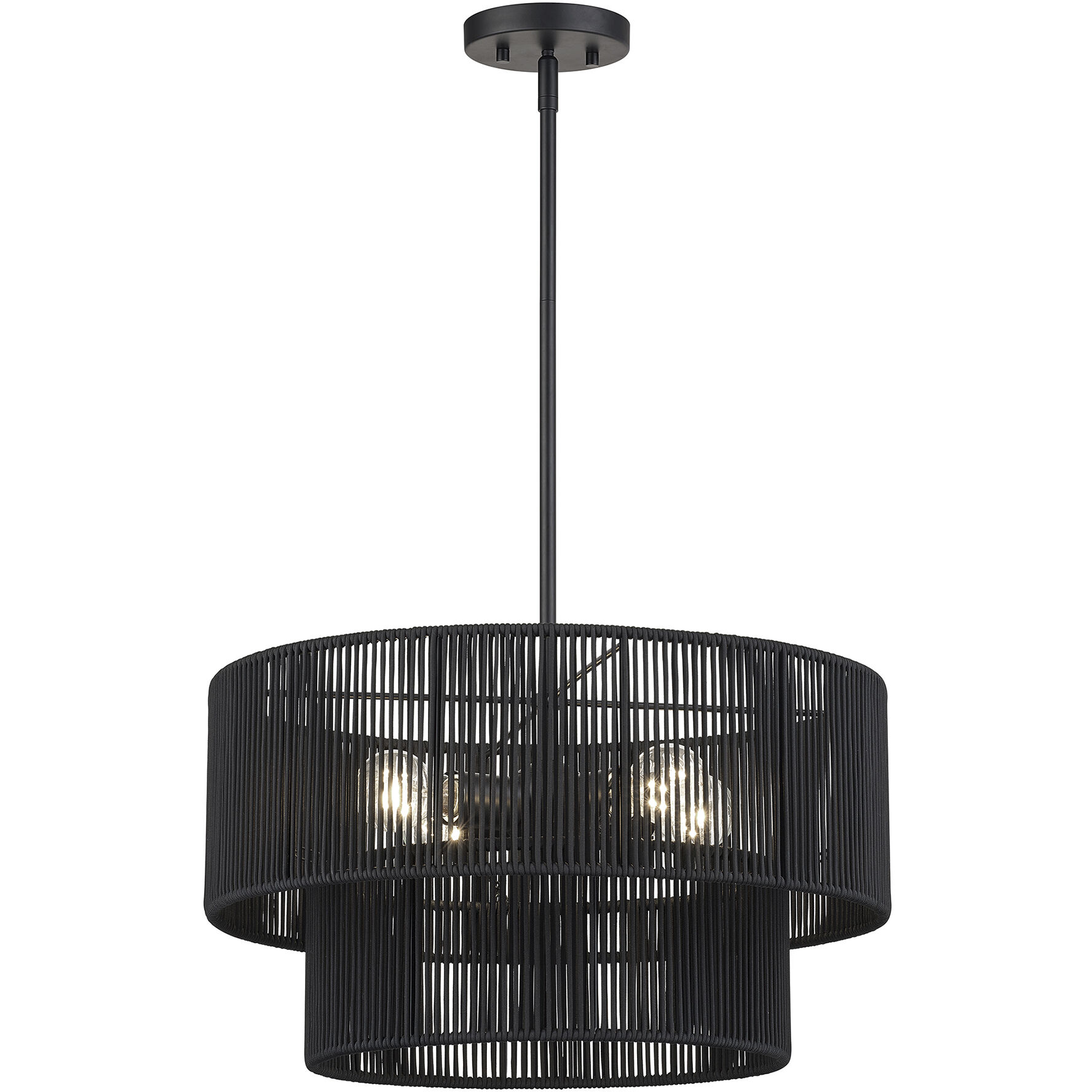 Acordia 4 Light 20 inch Black Pendant Chandelier Ceiling Light