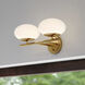 Sloane LED 16 inch Satin Brass Bathroom Light Wall Light in 2