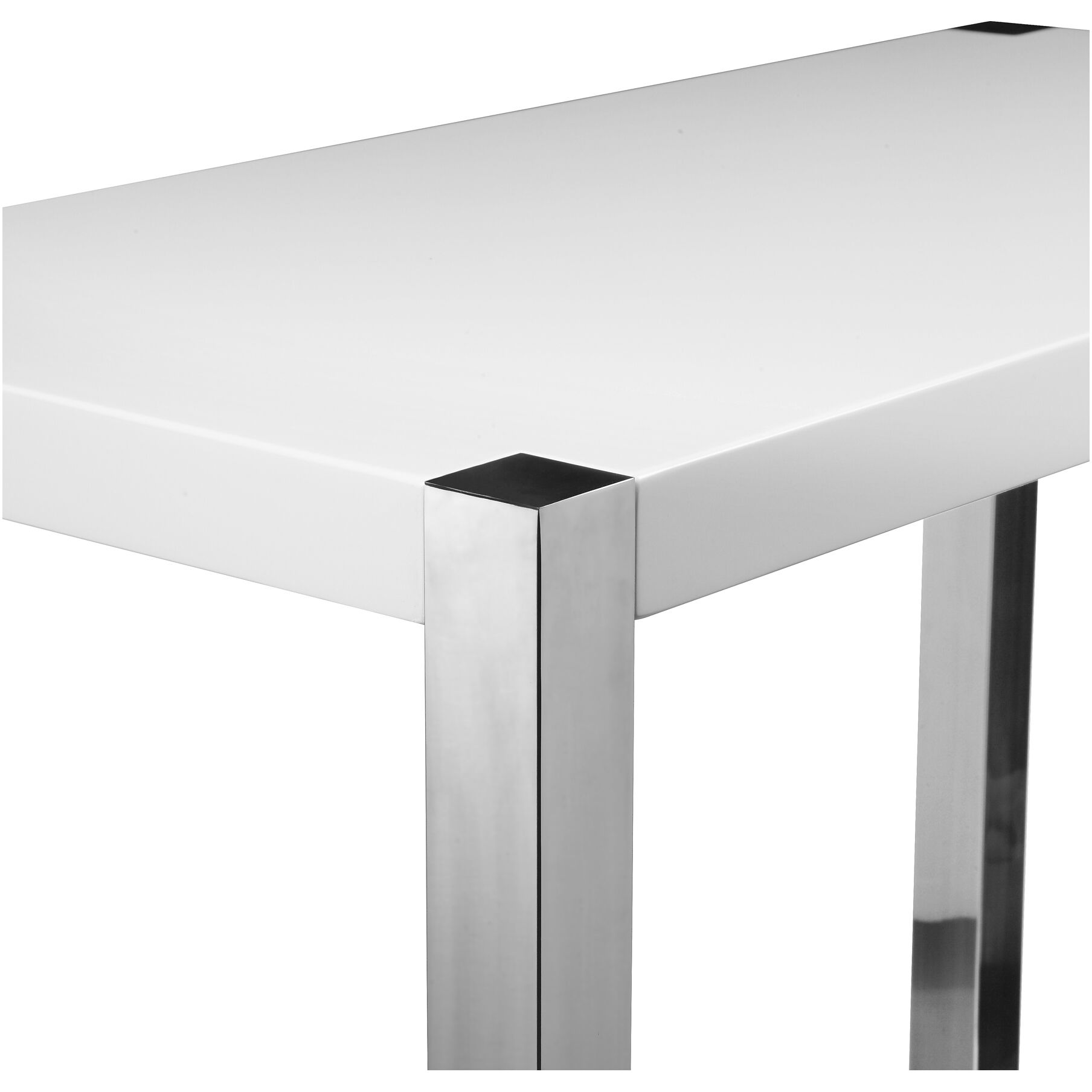 Riva 47 inch White Bar Table
