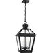 C&M by Chapman & Myers Hyannis 4 Light 13.75 inch Textured Black Outdoor Pendant
