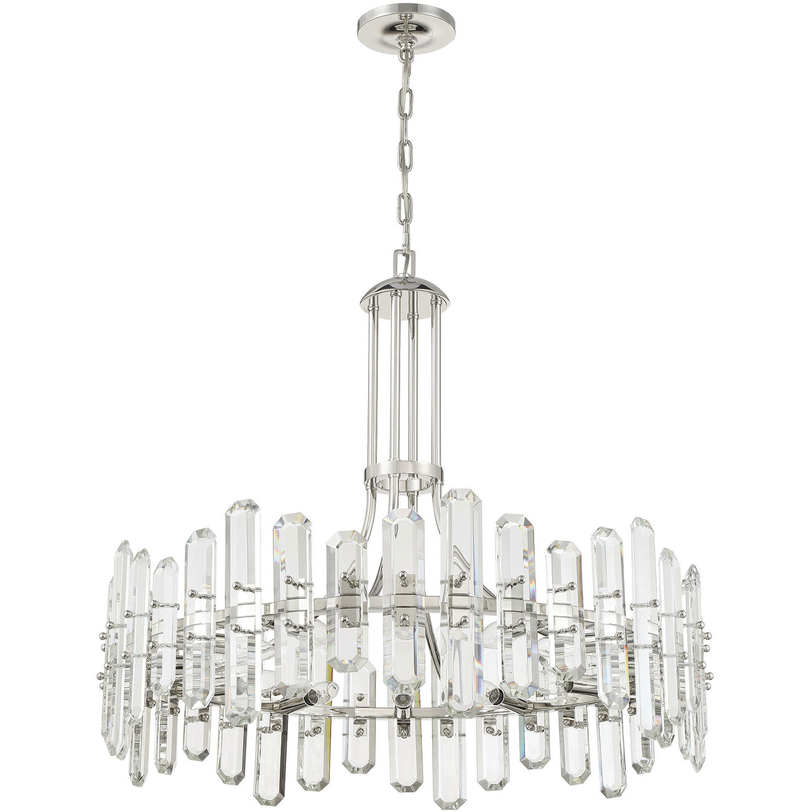 Bolton 12 Light 31 inch Polished Nickel Chandelier Ceiling Light