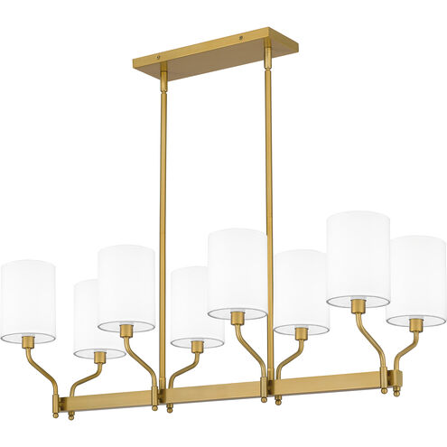 Parkington 8 Light 34.5 inch Aged Brass Island Light Ceiling Light